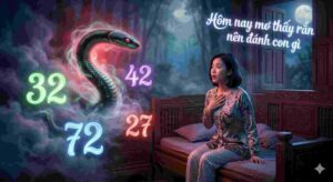Hôm nay mơ thấy rắn đánh con gì