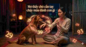 Mơ thấy chó cắn tay chảy máu đánh con gì
