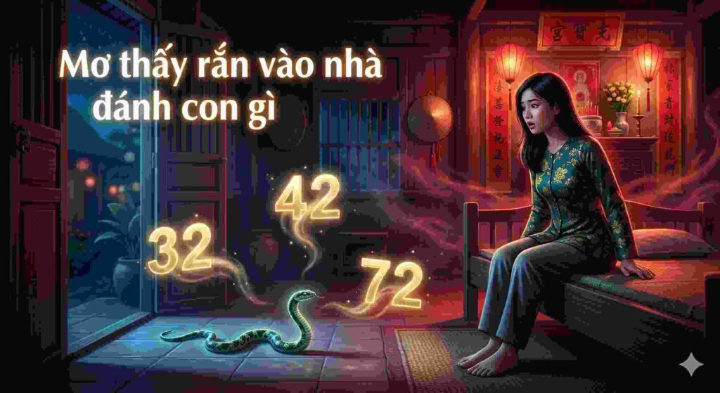 Mơ thấy rắn vào nhà đánh con gì